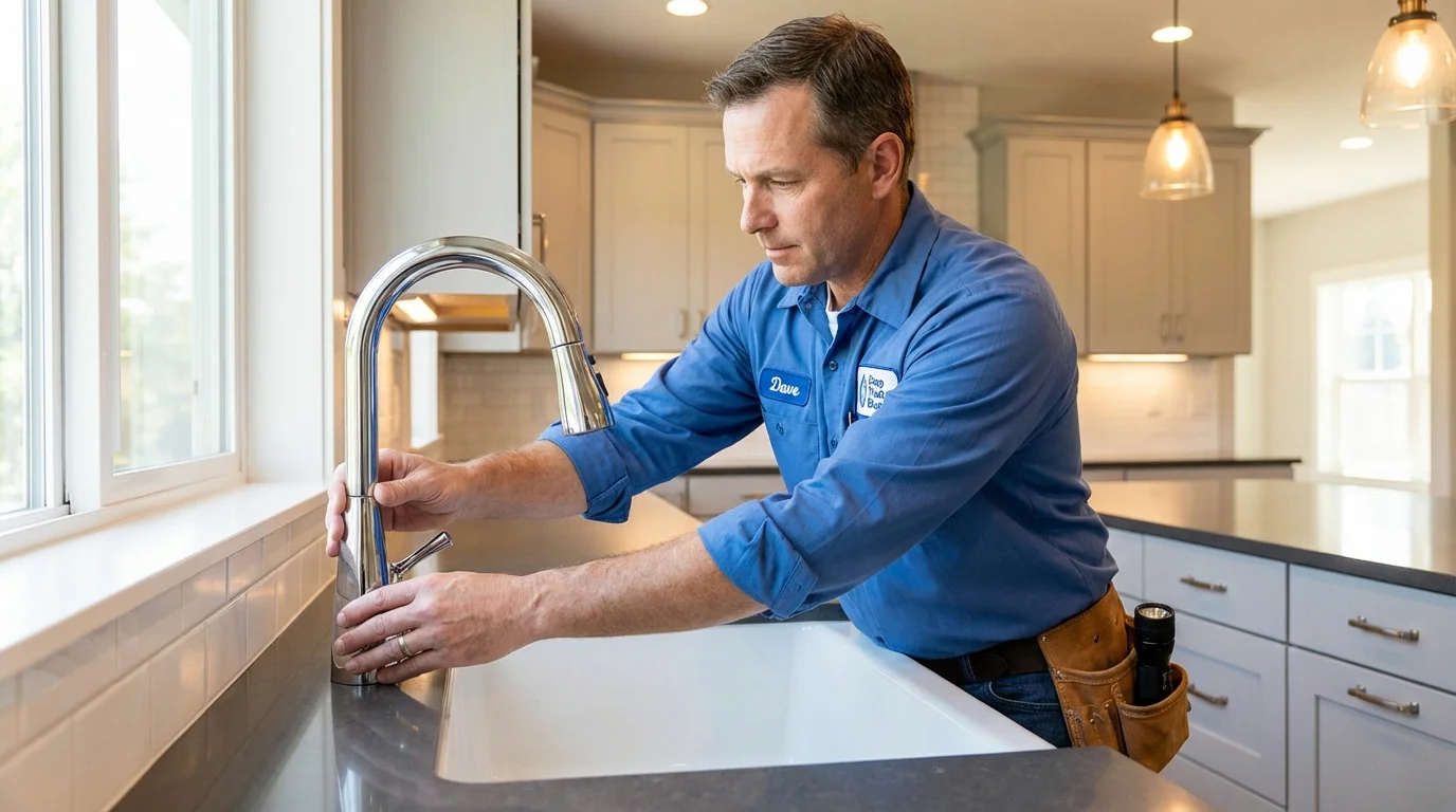 Kitchen faucet installation by Johns Plumbing LLC in Entiat